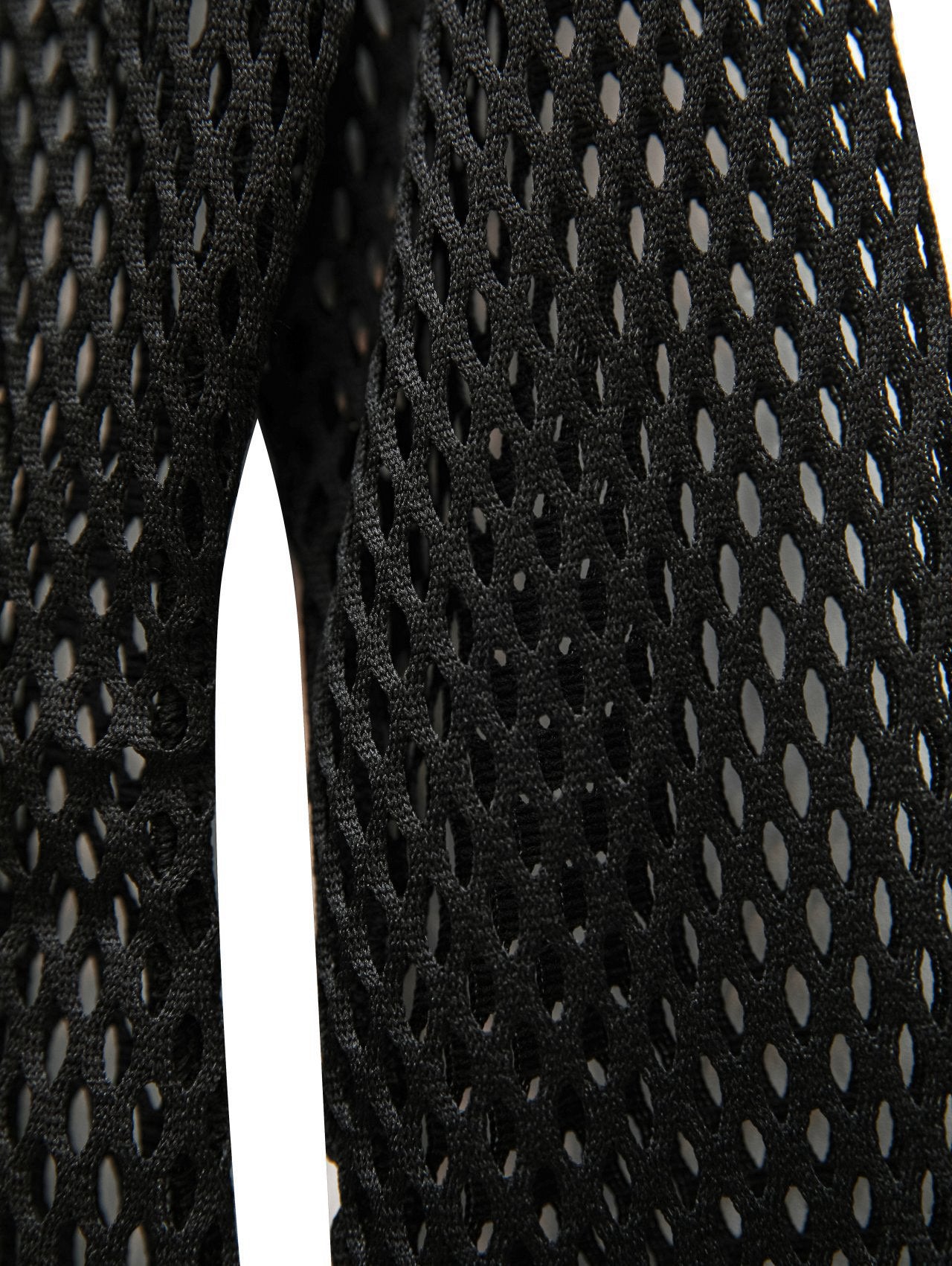 Black Mesh Long Sleeve Top - CONTOUR New York