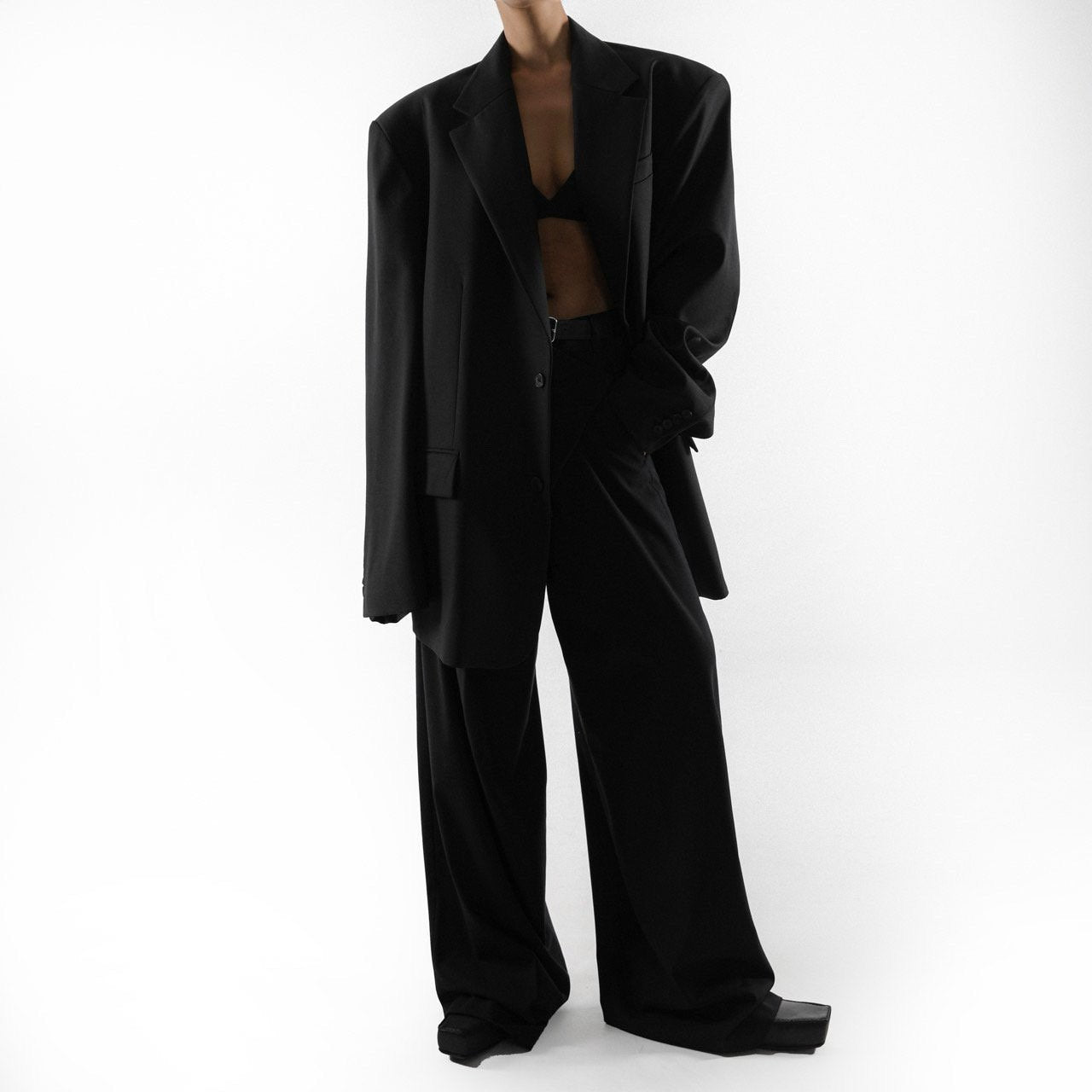 Extra Oversized Black Blazer - CONTOUR New York