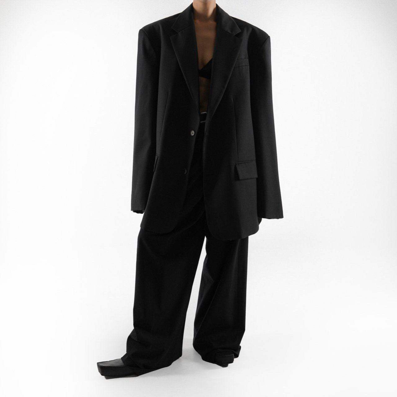 Extra Oversized Black Blazer - CONTOUR New York