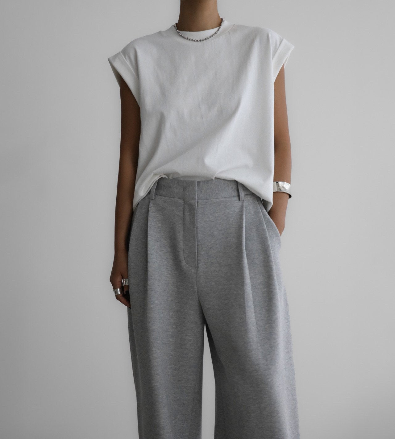 Rolled-Up Sleeve T-Shirt