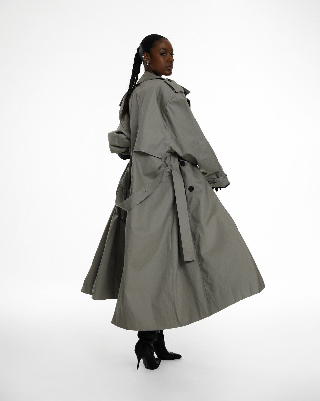 Oversized Belted Trench Coat - CONTOUR New York 