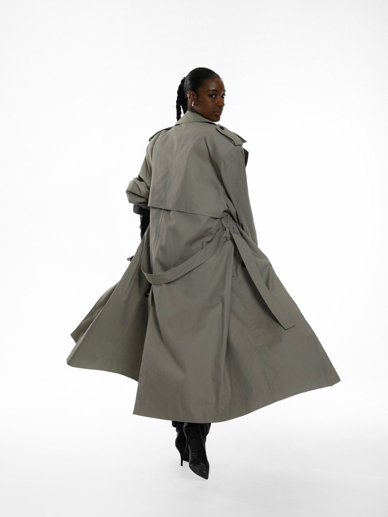 Oversized Belted Trench Coat - CONTOUR New York 