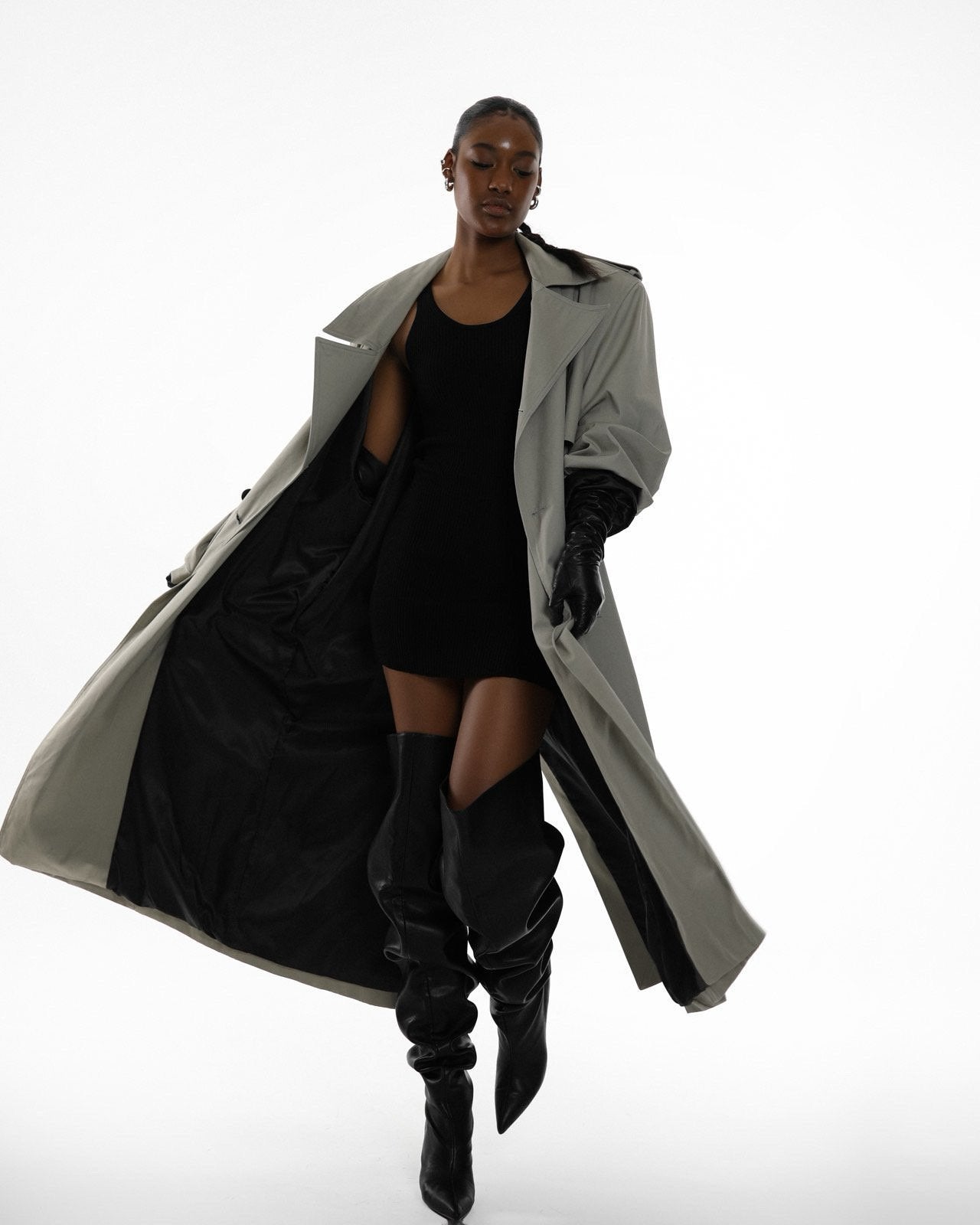 Oversized Belted Trench Coat - CONTOUR New York 