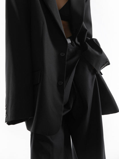 Extra Oversized Black Blazer - CONTOUR New York 