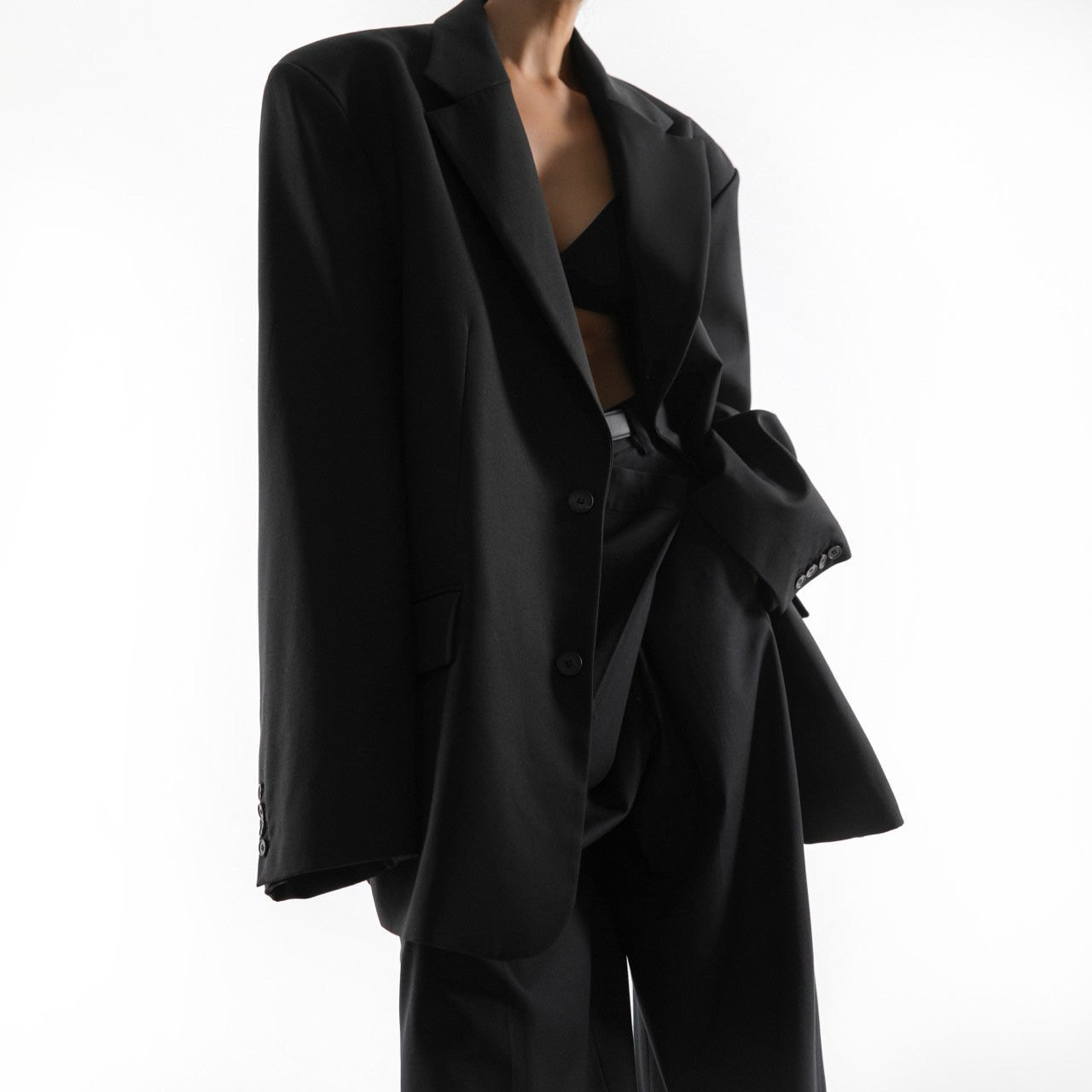 Extra Oversized Black Blazer - CONTOUR New York 