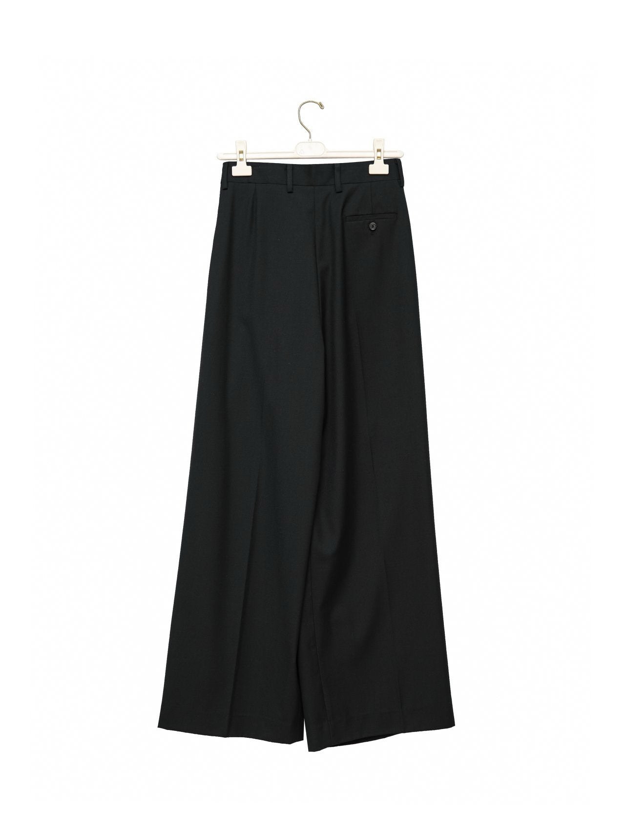 Oversized Wide-Leg Black Trousers - CONTOUR New York 