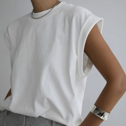Rolled-Up Sleeve T-Shirt