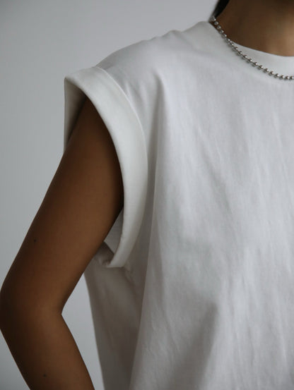 Rolled-Up Sleeve T-Shirt